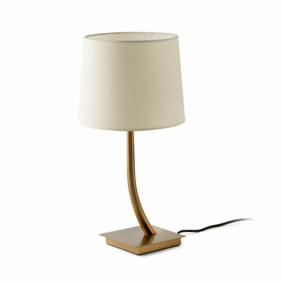 29685-05 Faro REM OLD GOLD TABLE LAMP BEIGE SHADE