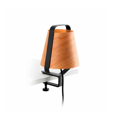 29845 Faro STOOD Black and wood clip lamp