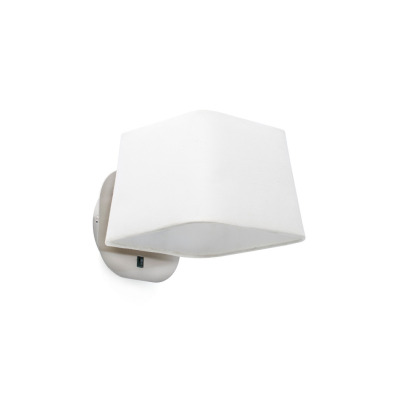29936 Faro SWEET White and nickel wall lamp
