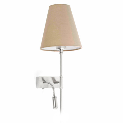 29992 Faro SABANA Beige wall lamp with LED right reader