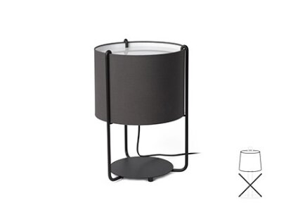 2P0524 TK-Lighting SHADE E27 ?300*220*?300 ANTHRACITE                