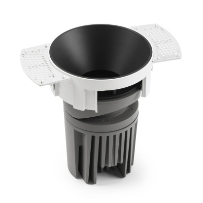 3101084012S Faro DEEP90 Downlight round without frame black 15° 4000K stripy