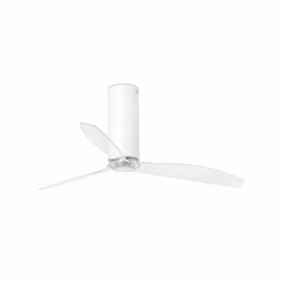32033 Faro TUBE FAN ?1280 MM SHINY WHITE 3 BLADES