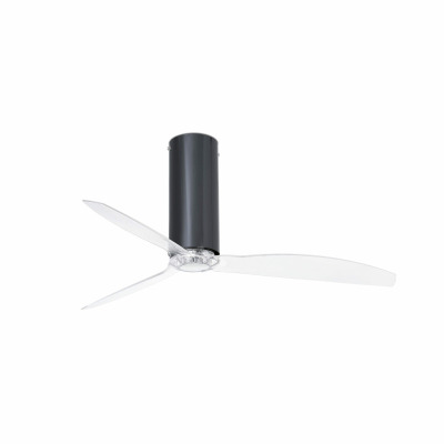 32035 Faro TUBE FAN ?1280 MM SHINY BLACK 3 BLADES