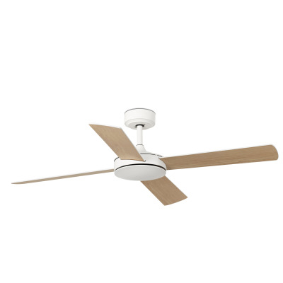 33350DC Faro MALLORCA DC ?1320MM WHITE 4 BLADES WHITE/MAPLE