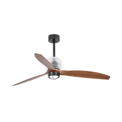 33395D1N TK-Lighting DECO FAN ?1280 BLACK 3B NOGAL 3000K