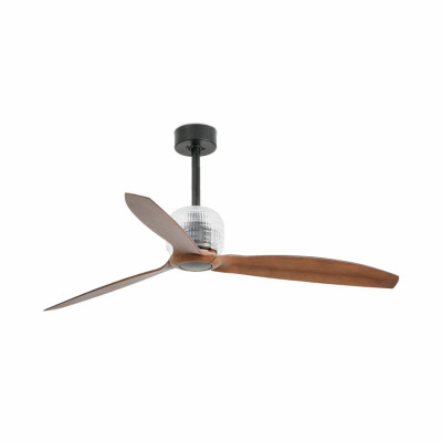 33395DWP Faro DECO FAN ?1280 MM BLACK 3 B. DARK WOOD NO/R