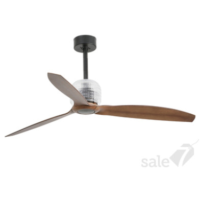 33395D Faro DECO FAN ?1280 MM BLACK 3 DARK WOOD BLADES