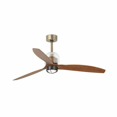 33398D-10 Faro DECO FAN ?1280 MM OLD GOLD 3 B. 17W 3000K