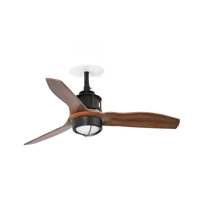 33425R1N TK-Lighting JUST FAN S RECESSED ?810 BLACK 3B WALNUT 3000K