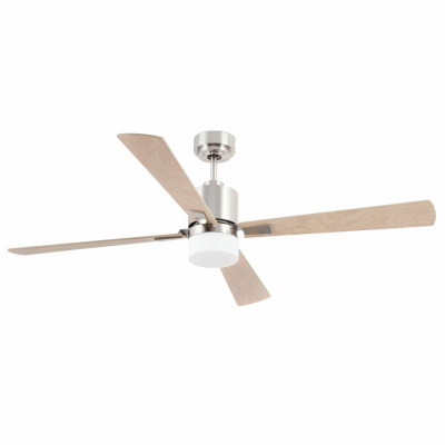 33470 Faro PALK ?132CM SATIN NICKEL 4 BLADES 2 X E14 7W