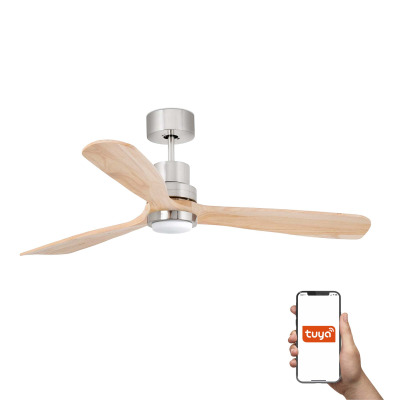 33560DCWT TK-Lighting LANTAU L DC?1320 NIQ MAT 3 BLADES PINE LED 15W TUY