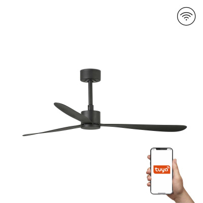 33761WT TK-Lighting AMELIA ?1320MM BLACK 3 BLADES BLACK TUYA