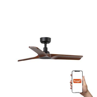 33806WT TK-Lighting HEYWOOD S ?900MM BLACK 3 BLADES WOOD DARK TUYA