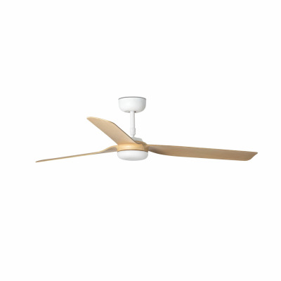 33816 Faro PUNT ?1300MM WHITE 3 BLADES LIGHT WOOD