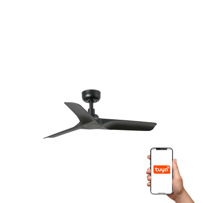 33825WT Faro HEY S ?900MM BLACK 3 BLADES BLACK TUYA