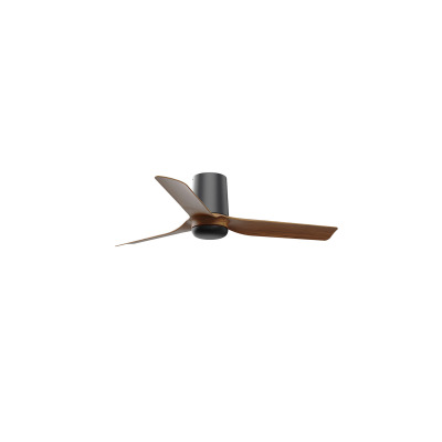 33835 Faro MINI PUNT TUB S ?900mm BLACK 3 BLADES DARK WOOD