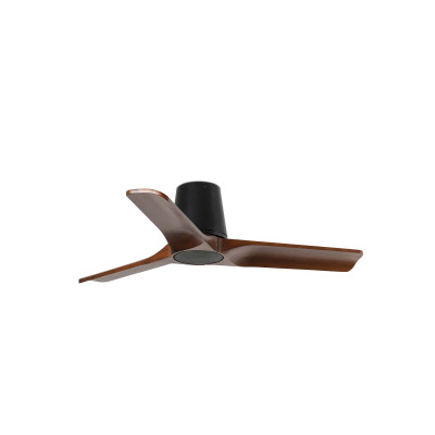 33837 TK-Lighting HEYWOOD TUB S ?900MM BLACK 3 BLADES WOOD DARK
