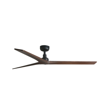 34276 Faro KLIM L ?1500mm BLACK 3 BLADES DARK WALNUT WOOD