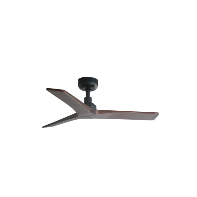 34278 Faro KLIM S ?925mm BLACK 3 BLADES DARK WALNUT WOOD
