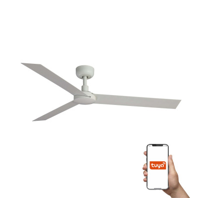 34292WT TK-Lighting CRUISER XL ?1600MM WHITE 3 BLADES WHITE TUYA