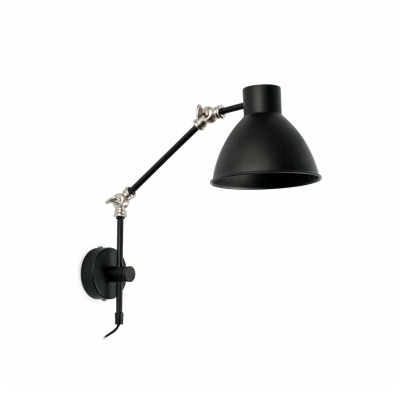 40070 Faro CELIA MATT BLACK WALL LAMP 1 X E14 20W