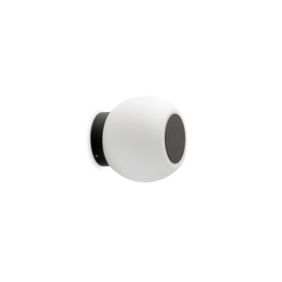 40093 Faro MOY CEILING OR WALL LAMP BLACK LED 4W 3000K