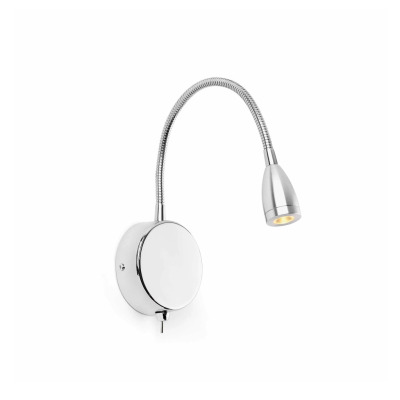 40994 Faro LOKE CHROME READER LED 3W 3000K