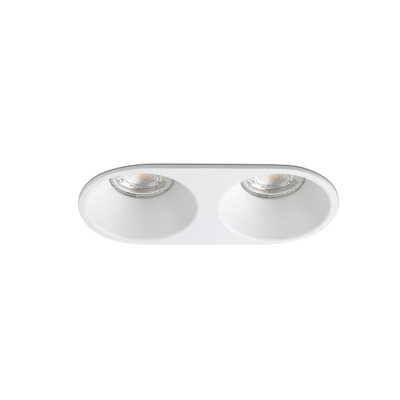 43420 TK-Lighting GAS WHITE RECESSED LAMP 2L GU10/MR16