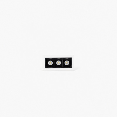 43701927112 Faro TROOP RECESSED WHITE-BK 3X2W 15° 2700K CRI90