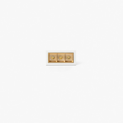 43701927114 Faro TROOP RECESSED WHITE-GOLD 3X2W 15° 2700K CRI90