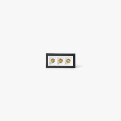 43701930421 Faro TROOP RECESSED BK-WHITE 3X2W 48° 3000K CRI90