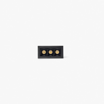 43701930422 Faro TROOP RECESSED BK-BK 3X2W 48° 3000K CRI90