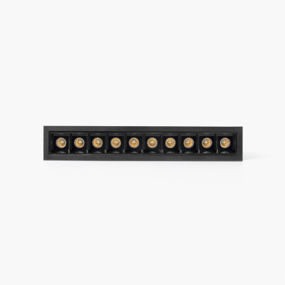 43703930322 Faro TROOP RECESSED BK-BK 10X2W 36° 3000K CRI90
