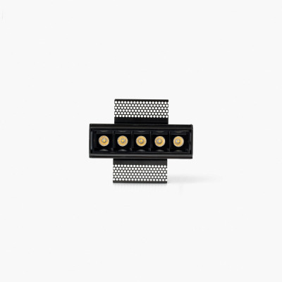 43706927102 Faro TROOP RECESSED BK 5X2W 15° TRIMLESS 2700K CRI90