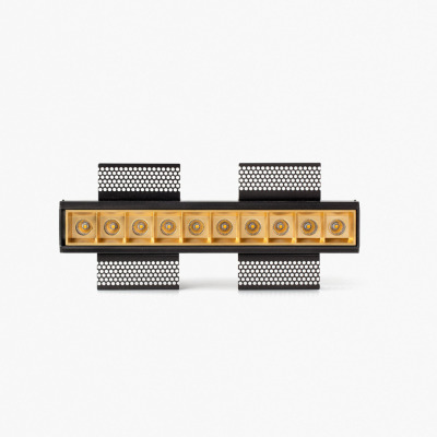 43707940404 Faro TROOP RECESSED GOLD 10X2W 48° TRIMLESS 4000K CRI90