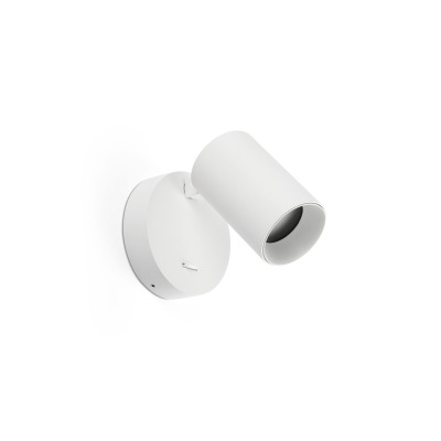 43767 Faro STAN WHITE WALL LAMP WITH SWITCH 1XGU10