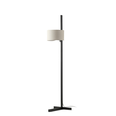 57211-04 TK-Lighting STAND UP PIE DE SALON BLACK PAN.LINO NATURAL 1xE27