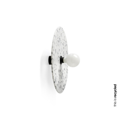 62173-51 Faro CONFETTI BLACK MARBLE WALL LAMP/CEILING L. E27