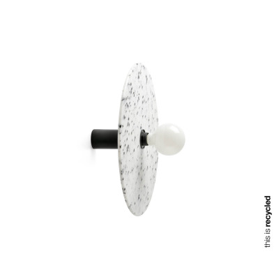 62174-51 Faro CONFETTI BLACK MARBLE WALL LAMP/CEIL.L. E27 ?45
