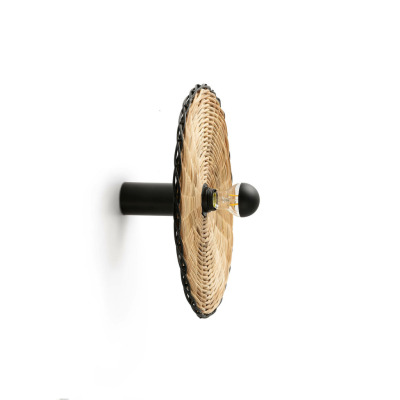 62174-78 Faro COSTAS W/L CEILING BLACK RATTAN SH. E27 ?400*140mm