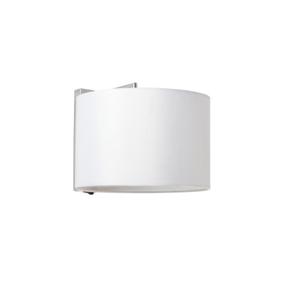62706 Faro SAHARA CHROME WALL LAMP WHITE SHADE