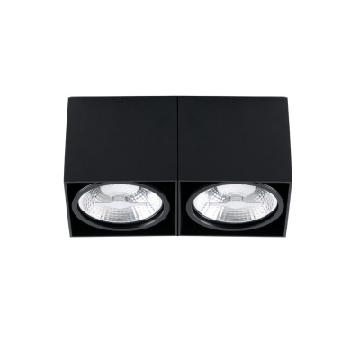 63277 Faro TECTO BLACK CEILING LAMP 2 X AR111 50W