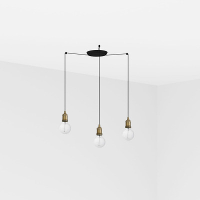 64137-3L Faro ART OLD GOLD PENDANT LAMP 1XE27 60W 3L