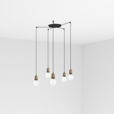 64137-5L Faro ART OLD GOLD PENDANT LAMP 1XE27 60W 5L