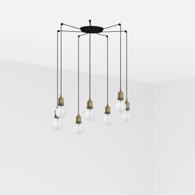 64137-7L Faro ART OLD GOLD PENDANT LAMP 1XE27 60W 7L