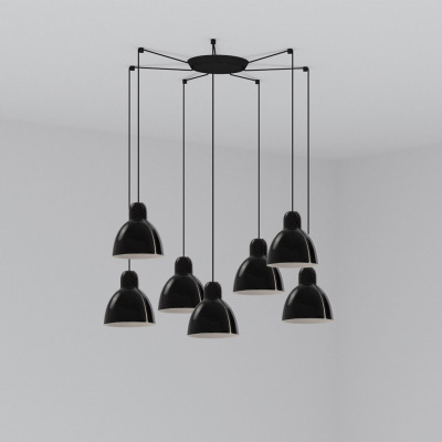 64255-112-7L Faro VENICE PENDANT BLACK ?160 1x E27 7L