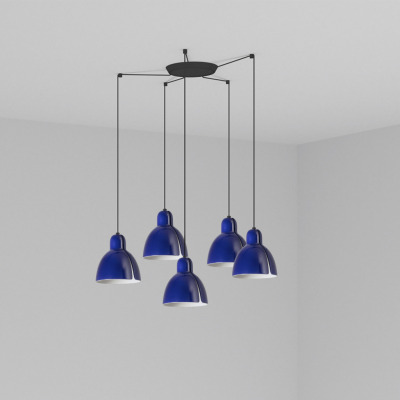 64255-115-5L Faro VENICE PENDANT COBALT WHUE ?160 1x E27 5L