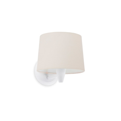 64306-02 Faro CONGA WHITE WAL LAMP E27 BEIGE LAMPSHADE ?215*160*