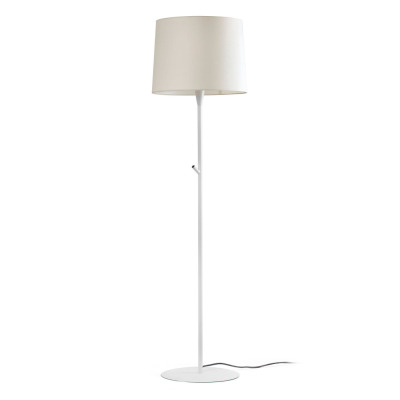 64312-08 Faro CONGA WHITE FLOOR LAMP BEIGE LAMPSHADE ?400*300*?3